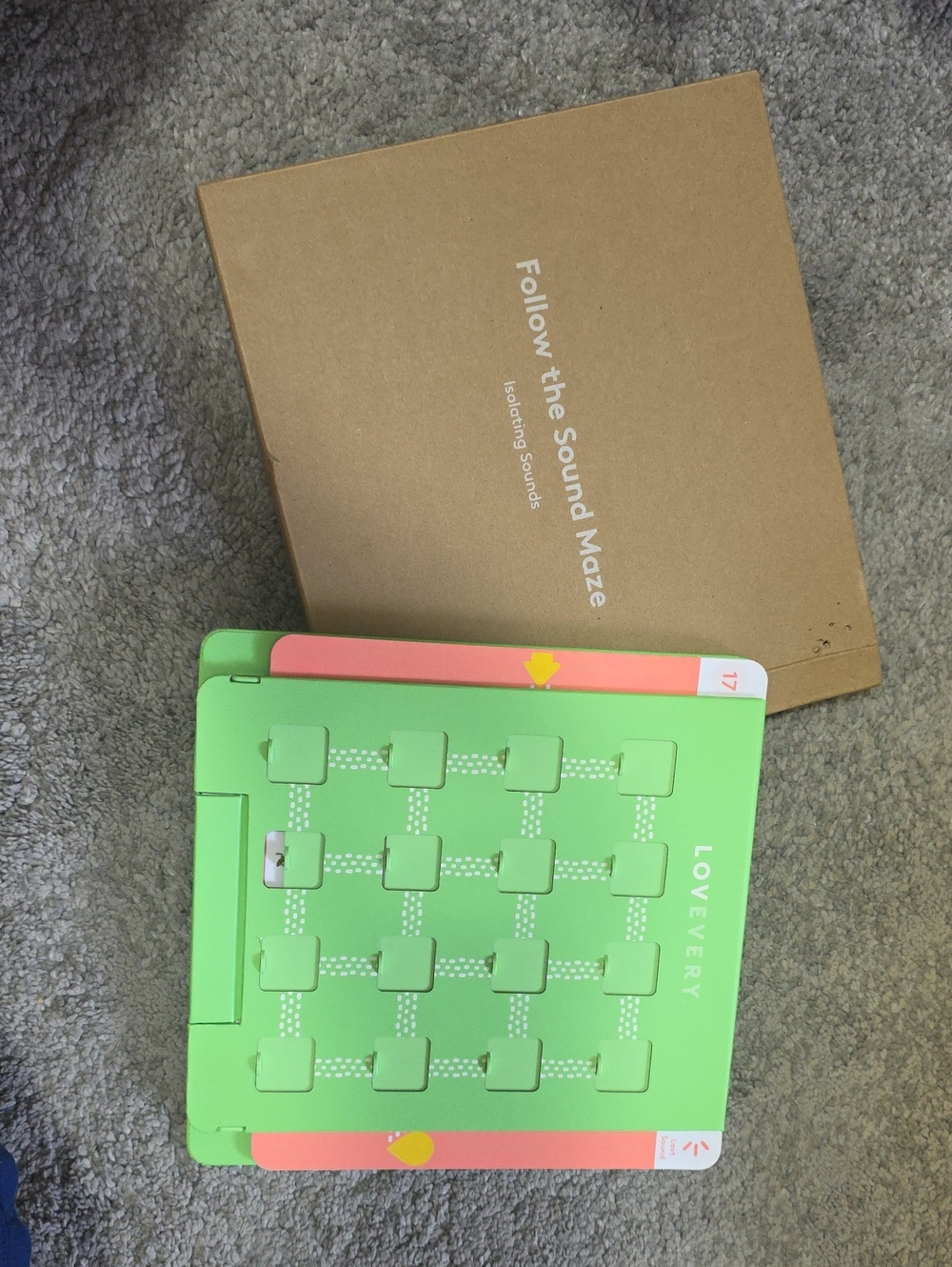 Lovevery Green Sound Maze Activity Tablet for Toddlers